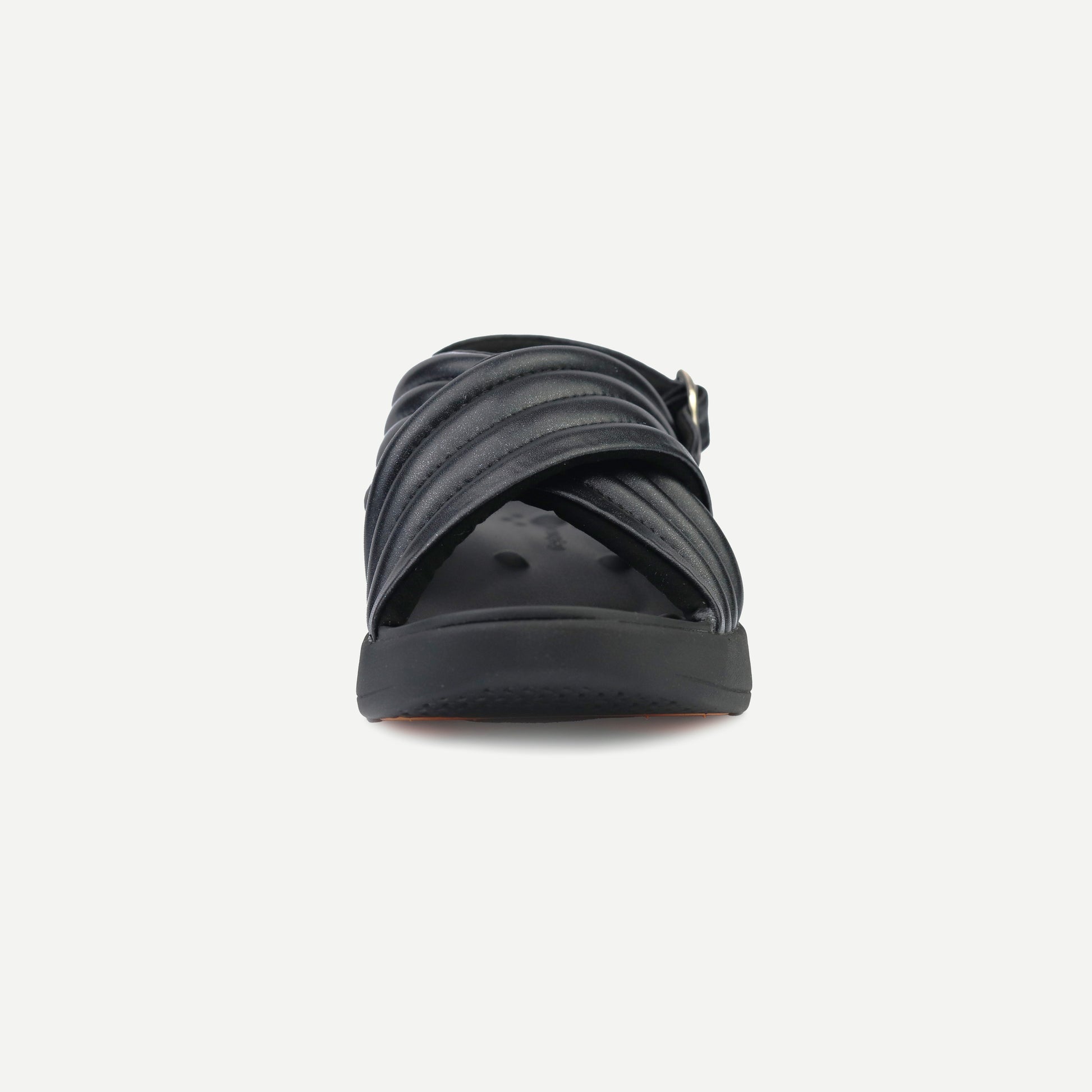 Balance Puff Sandal - Full Black Pearl