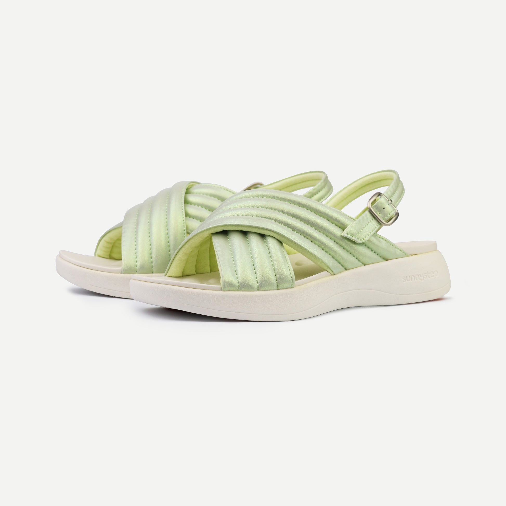 Balance Puff Sandal - Lime Pearl