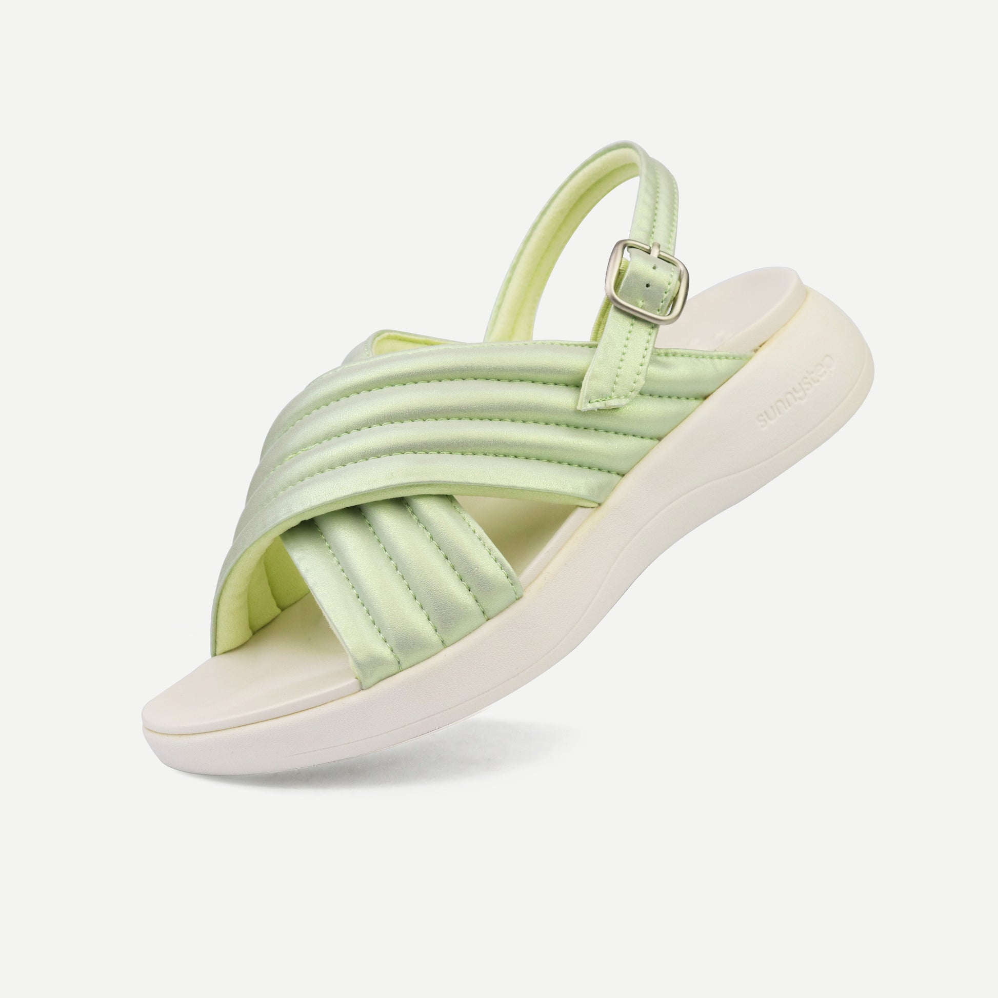 Balance Puff Sandal - Lime Pearl