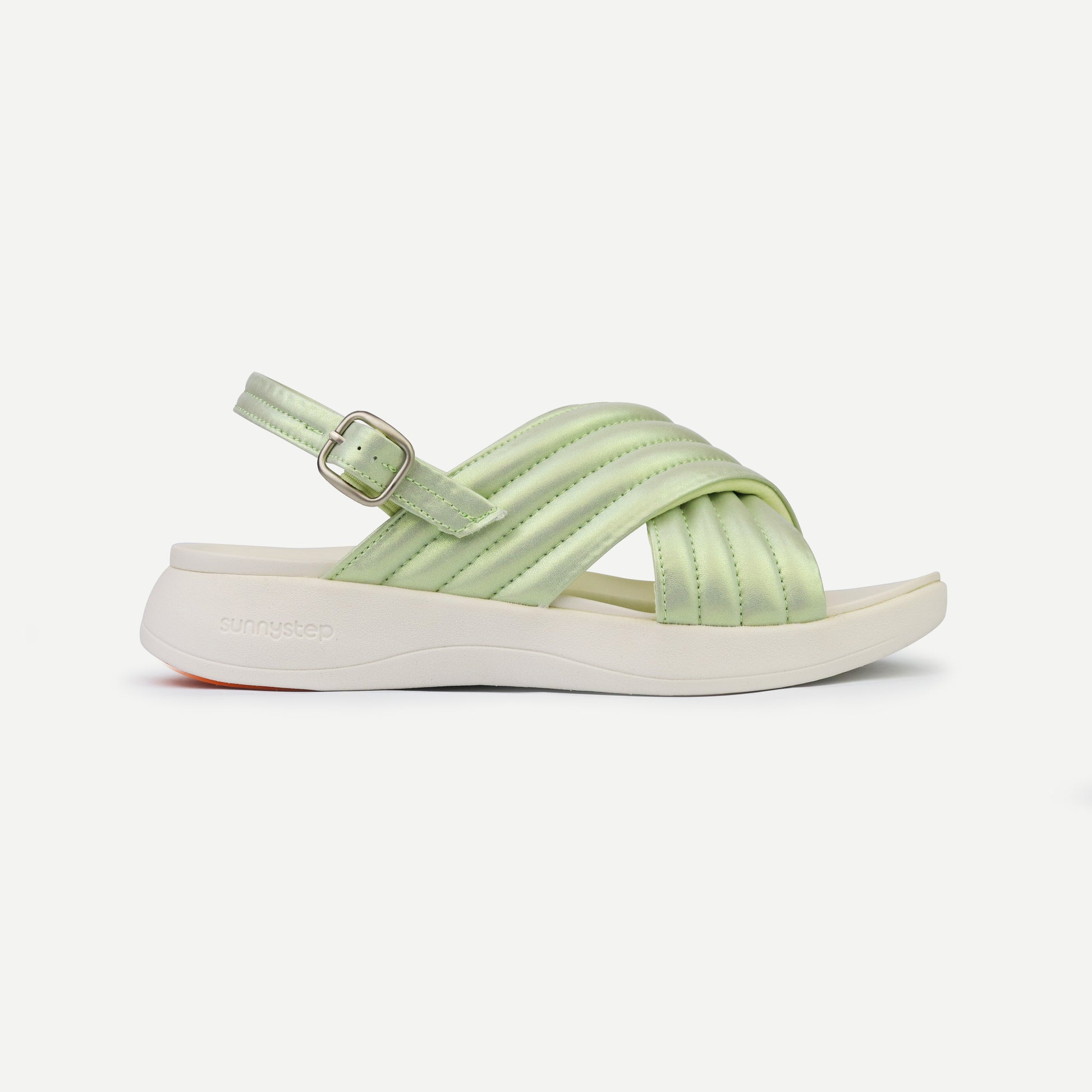 Balance Puff Sandal - Lime Pearl